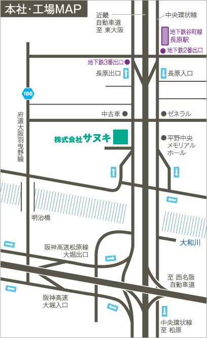 本社・工場MAP